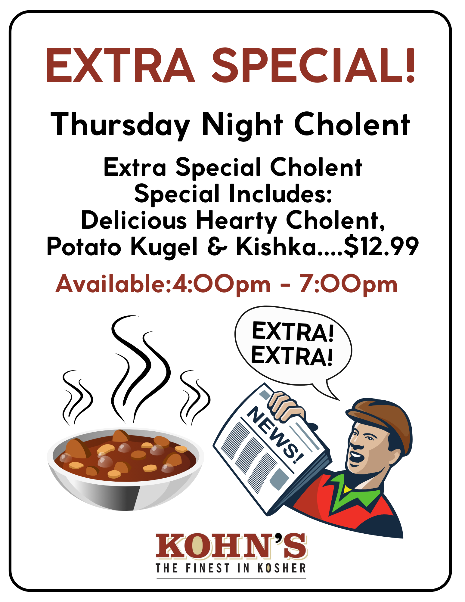Extra Special Thursday Night Cholent