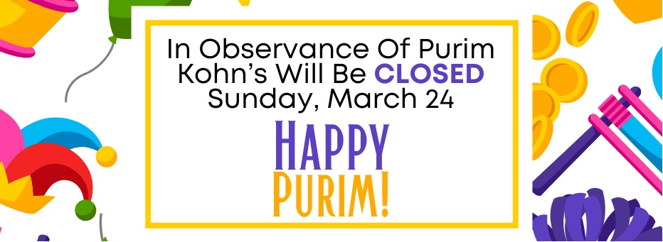 Closed Purim Banner